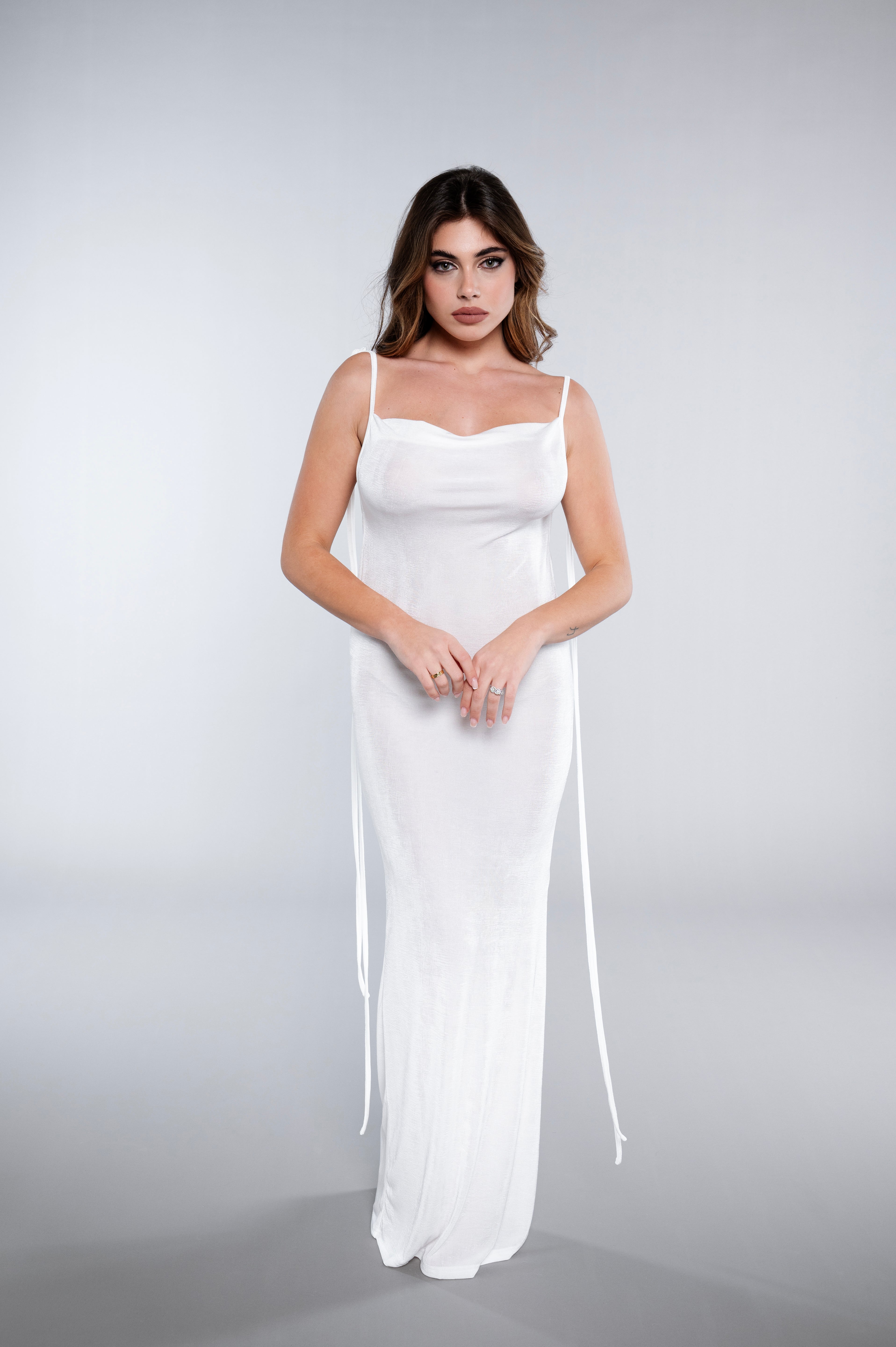 MYKONOS WHITE MAXI DRESS