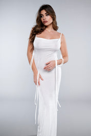 MYKONOS WHITE MAXI DRESS