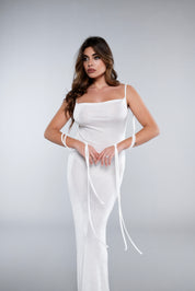 MYKONOS WHITE MAXI DRESS