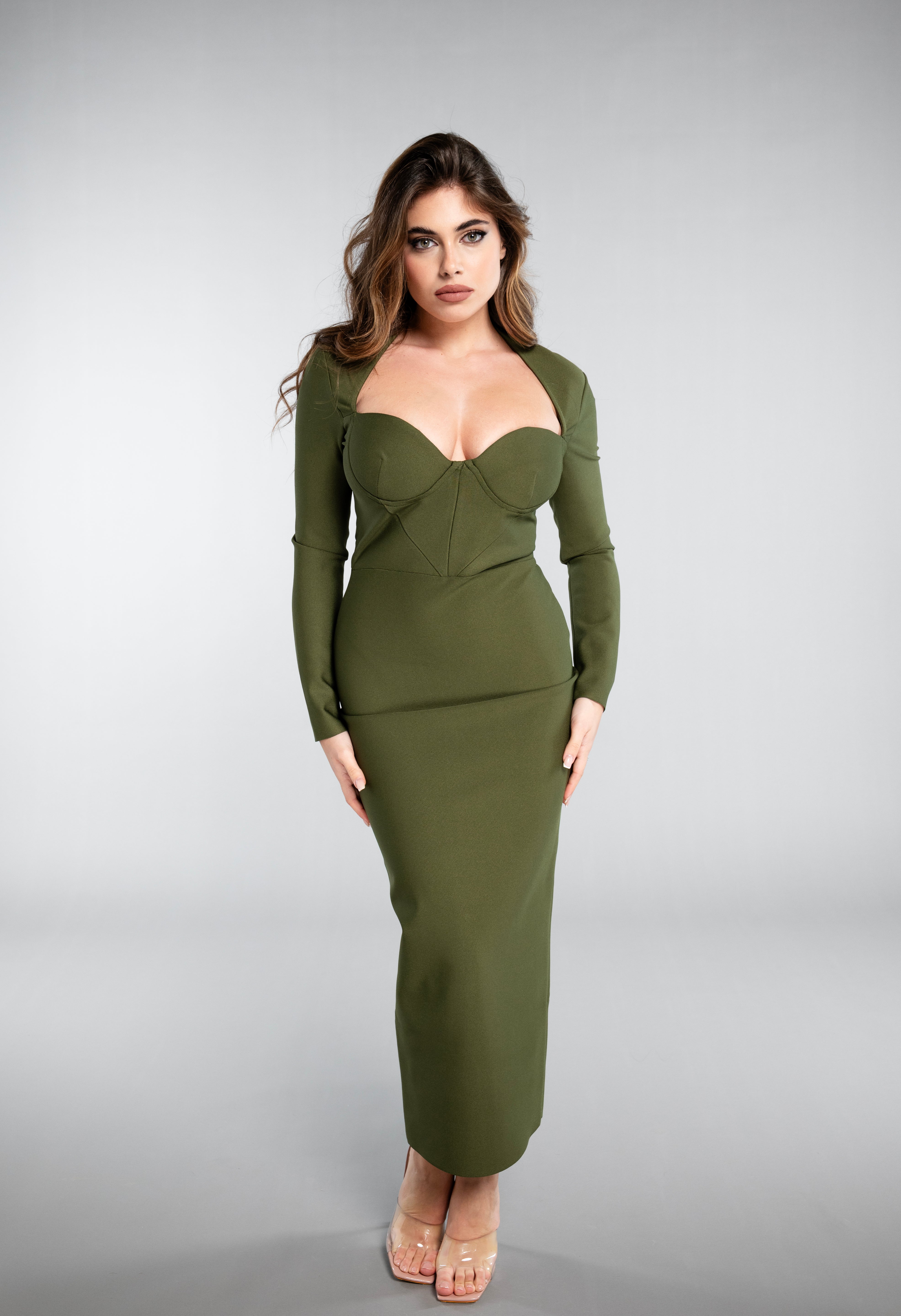 MILITARY MAXI DRESS