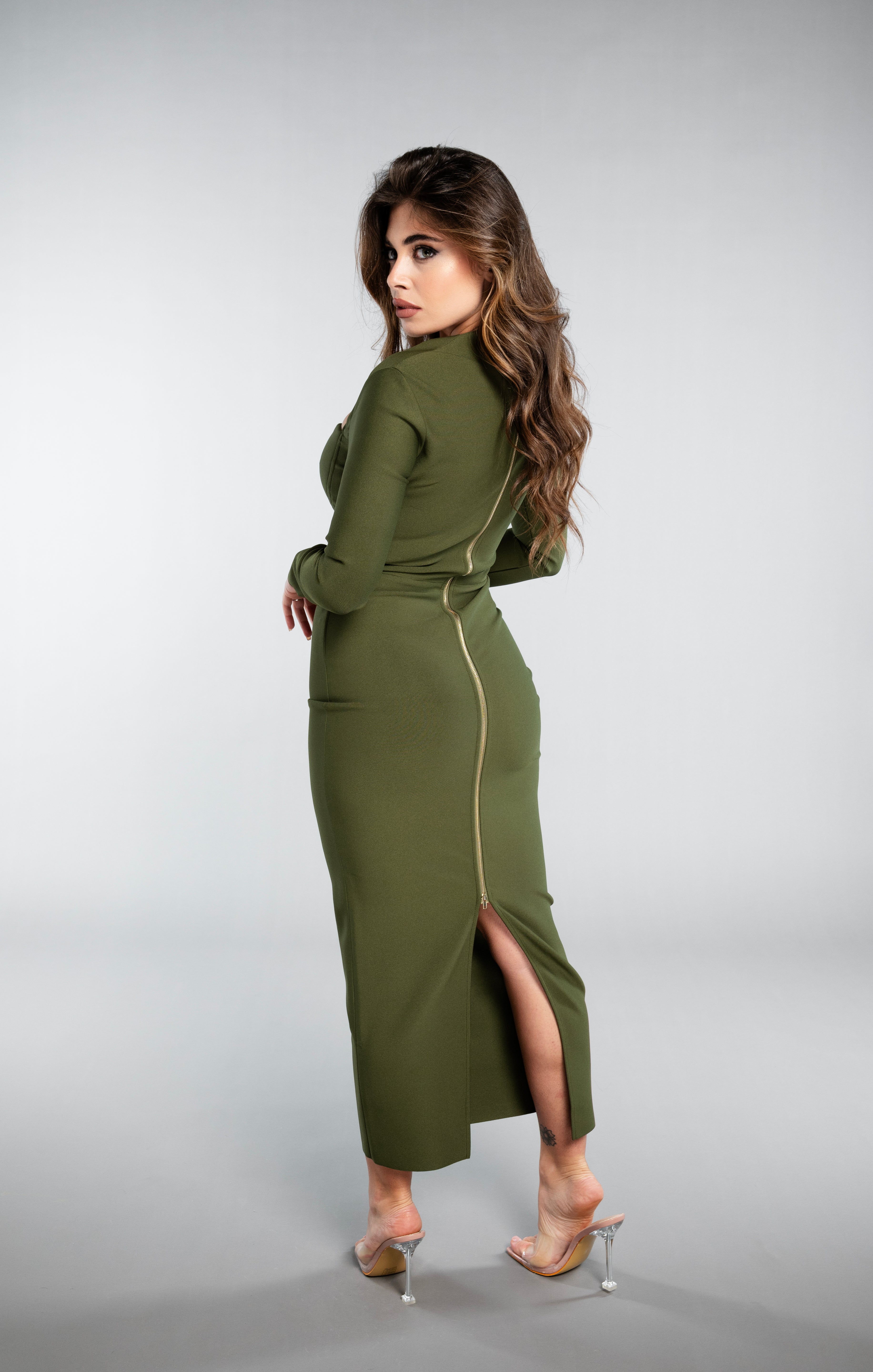 MILITARY MAXI DRESS